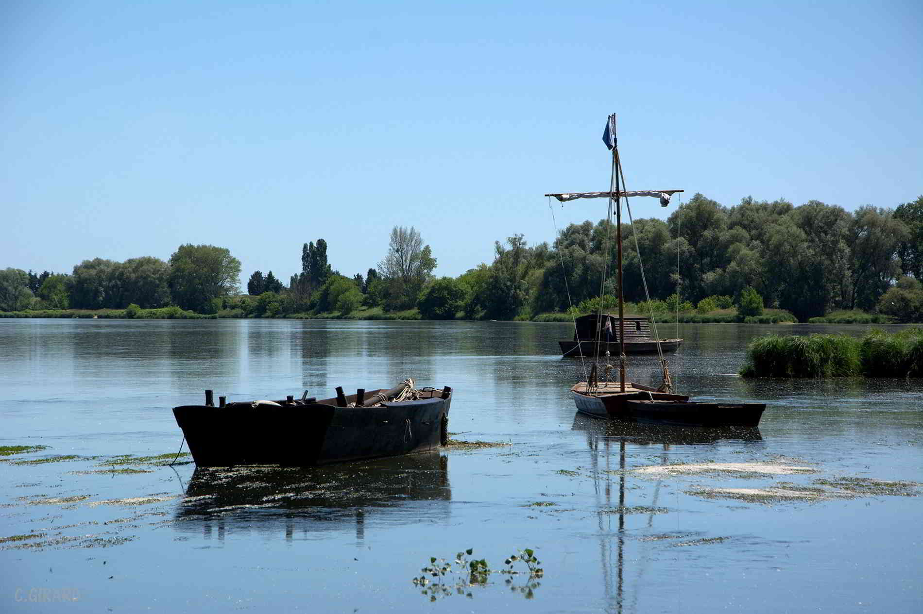 Loire valley river boat